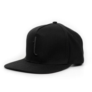 Keps snapback- svart tershine