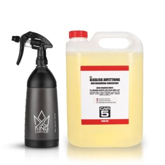 Förtvättsmedel CAR5 Alkalisk Avfettning, 5000 ml + Sprayflaska
