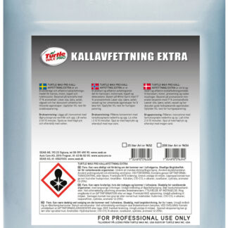 Turtle Wax Pro Extra – Kallavfettning Dunk 25 l